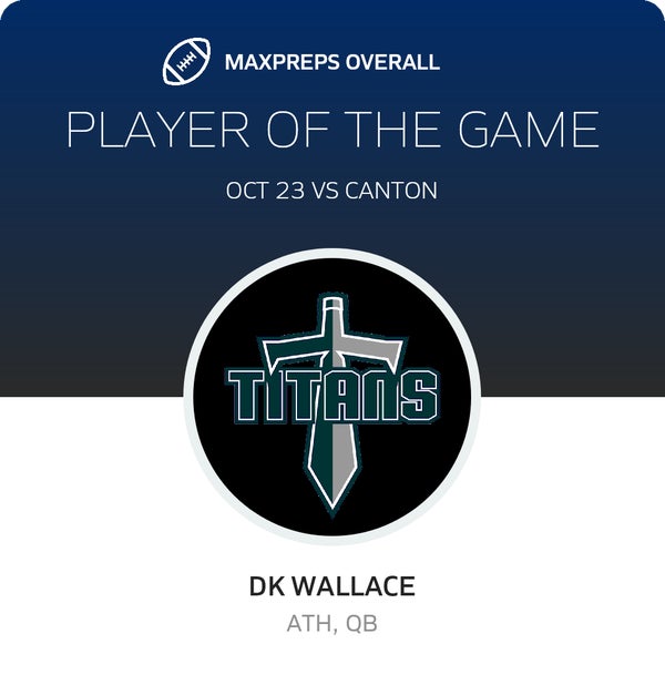 #1 DK Wallace Player of the Game badge