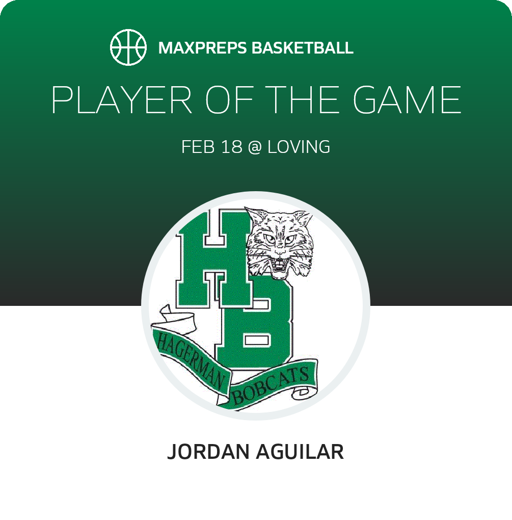 #11 Jordan Aguilar Player of the Game badge