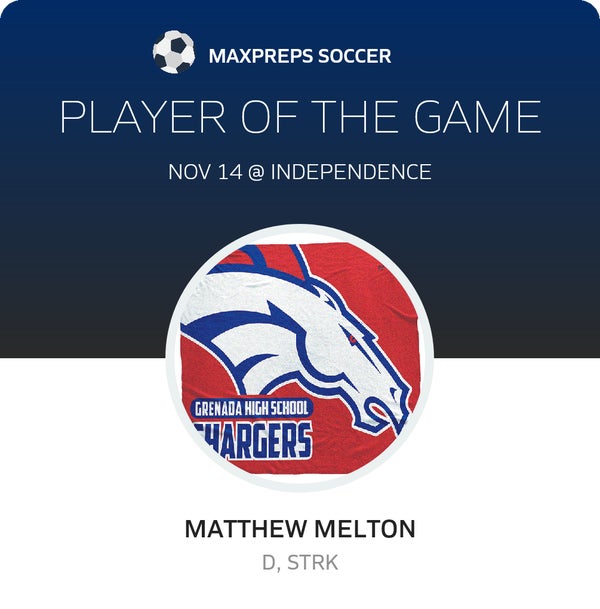#10 Matthew Melton Player of the Game badge