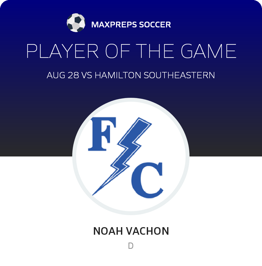 #2 Noah Vachon Player of the Game badge