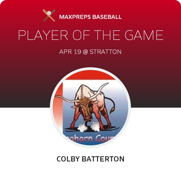 #1 Colby Batterton Player of the Game badge