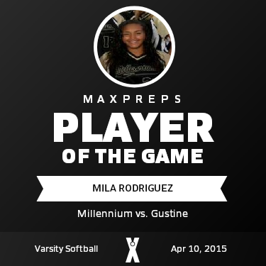 #33 Mila Rodriguez Player of the Game badge