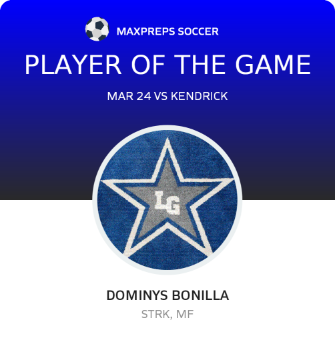 #18 Dominys Bonilla Player of the Game badge