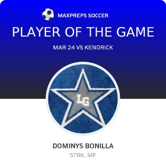 #18 Dominys Bonilla Player of the Game badge