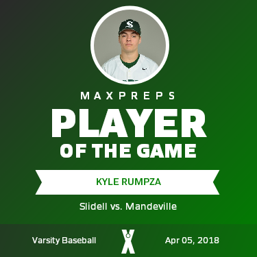#4 Kyle Rumpza Player of the Game badge