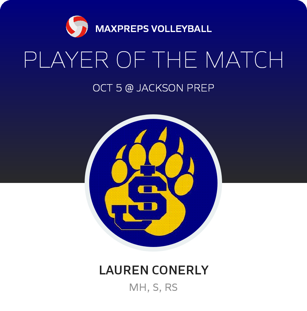 #4 Lauren Conerly Player of the Game badge