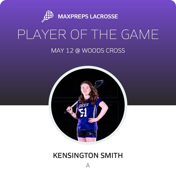 #51 Kensington Smith Player of the Game badge