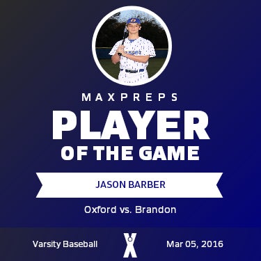 #7 Jason Barber Player of the Game badge