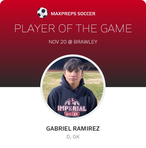 #1 Gabriel Ramirez Player of the Game badge