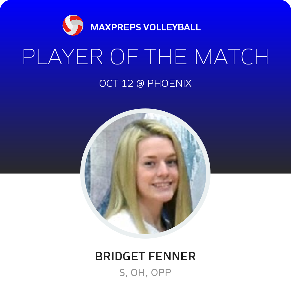 #8 Bridget Fenner Player of the Game badge