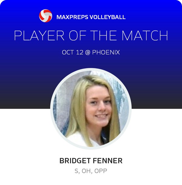 #8 Bridget Fenner Player of the Game badge