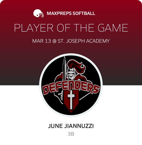 #2 June Jiannuzzi Player of the Game badge