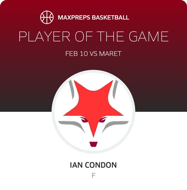 #30 Ian Condon Player of the Game badge
