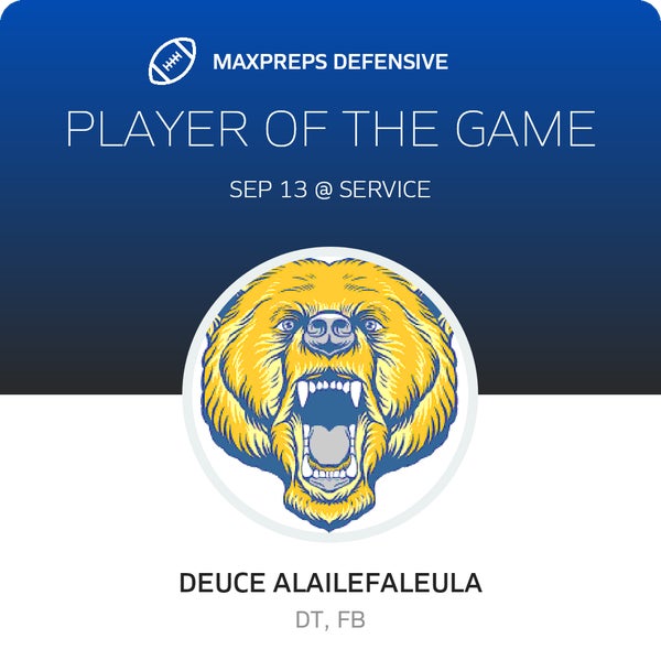 #2 Deuce Alailefaleula Player of the Game badge