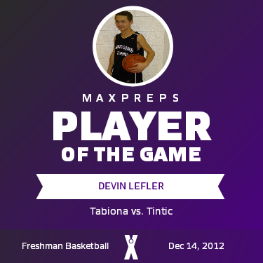 #3 Devin Lefler Player of the Game badge