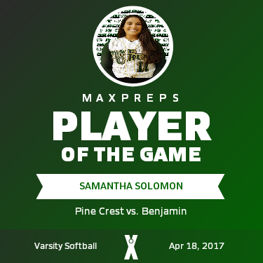 #11 Samantha Solomon Player of the Game badge