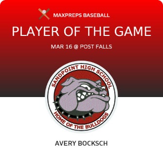 #4 Avery Bocksch Player of the Game badge