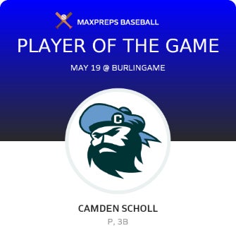 #8 Camden Scholl Player of the Game badge