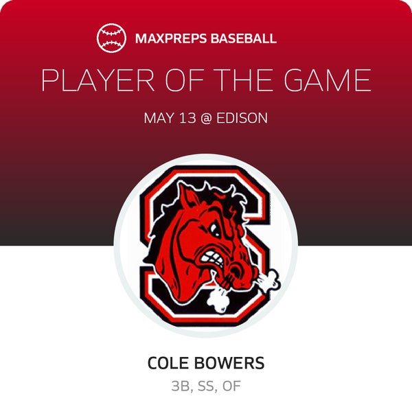 #5 Cole Bowers Player of the Game badge