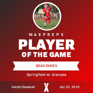 #7 Beau Dukes Player of the Game badge