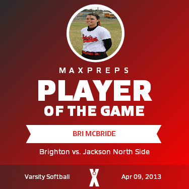 #24 Bri McBride Player of the Game badge