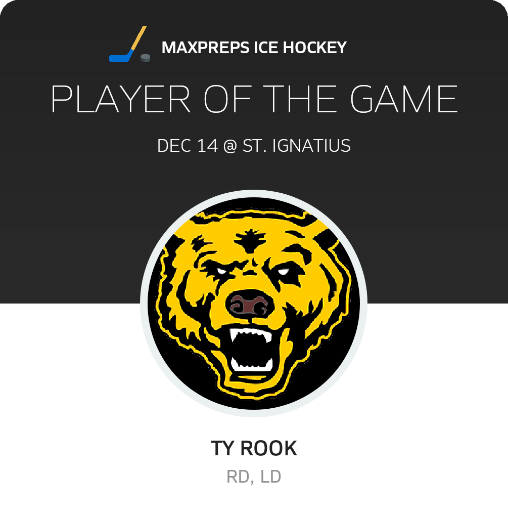 #1 Ty Rook Player of the Game badge