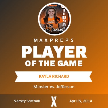 #32 Kayla Richard Player of the Game badge