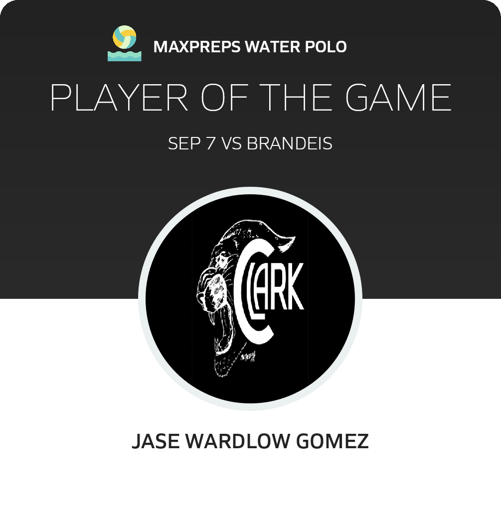 #8 Jase Wardlow Gomez Player of the Game badge