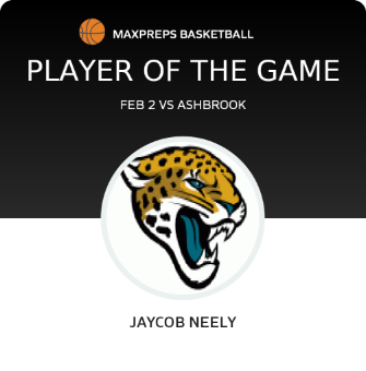 #12 Jaycob Neely Player of the Game badge