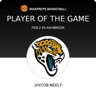 #12 Jaycob Neely Player of the Game badge
