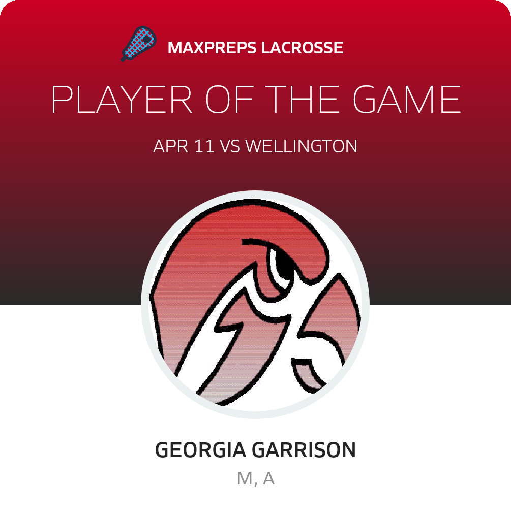 #10 Georgia Garrison Player of the Game badge