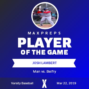 #10 Josh Lambert Player of the Game badge