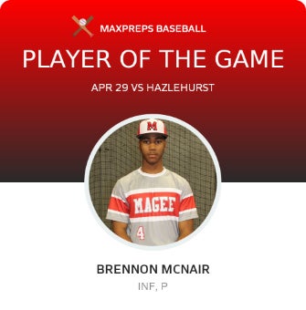 #4 Brennon McNair Player of the Game badge