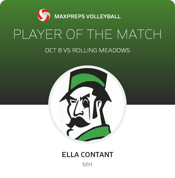 #7 Ella Contant Player of the Game badge