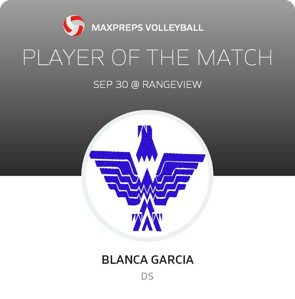 #6 Blanca Garcia Player of the Game badge