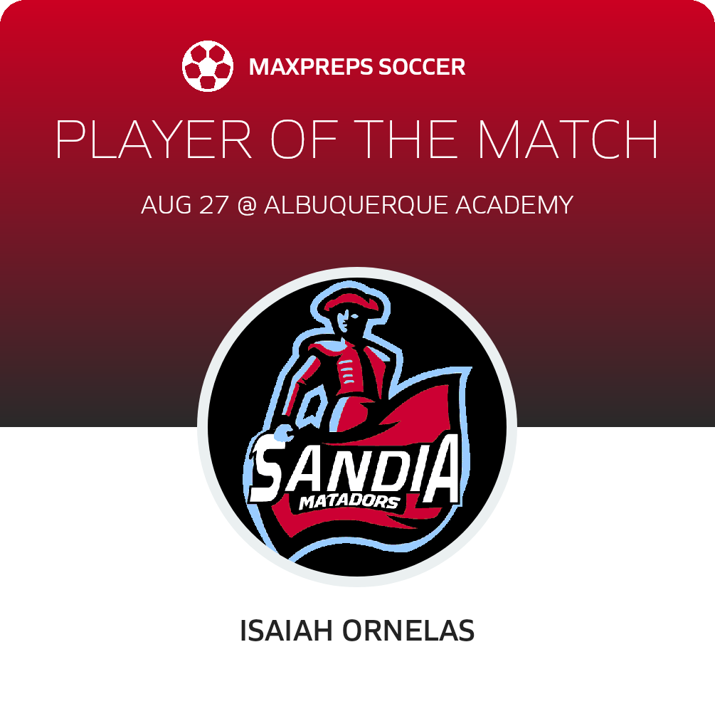 #11 Isaiah Ornelas Player of the Game badge