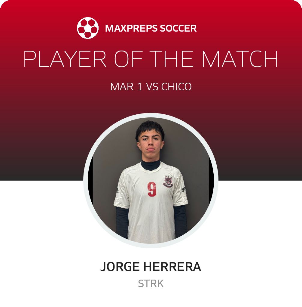 #16 Jorge Herrera Player of the Game badge