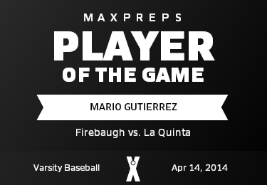 #13 Mario Gutierrez Player of the Game badge