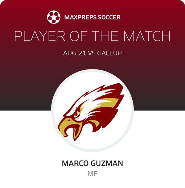 #9 Marco Guzman Player of the Game badge
