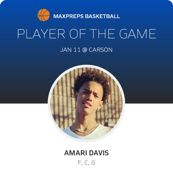 #21 Amari Davis Player of the Game badge