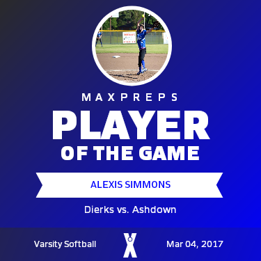 #4 Alexis Simmons Player of the Game badge