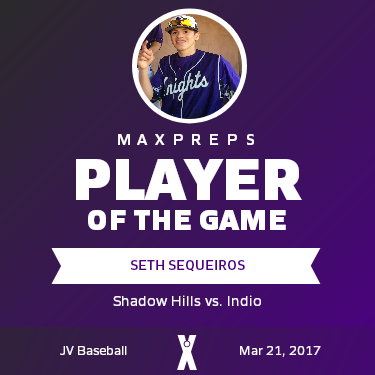 #12 Seth Sequeiros Player of the Game badge