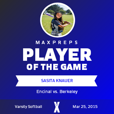 #25 Sasita Knauer Player of the Game badge