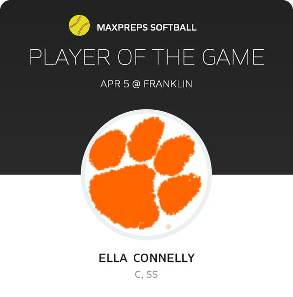 #6 Ella Connelly Player of the Game badge