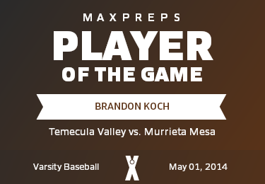 #18 Brandon Koch Player of the Game badge