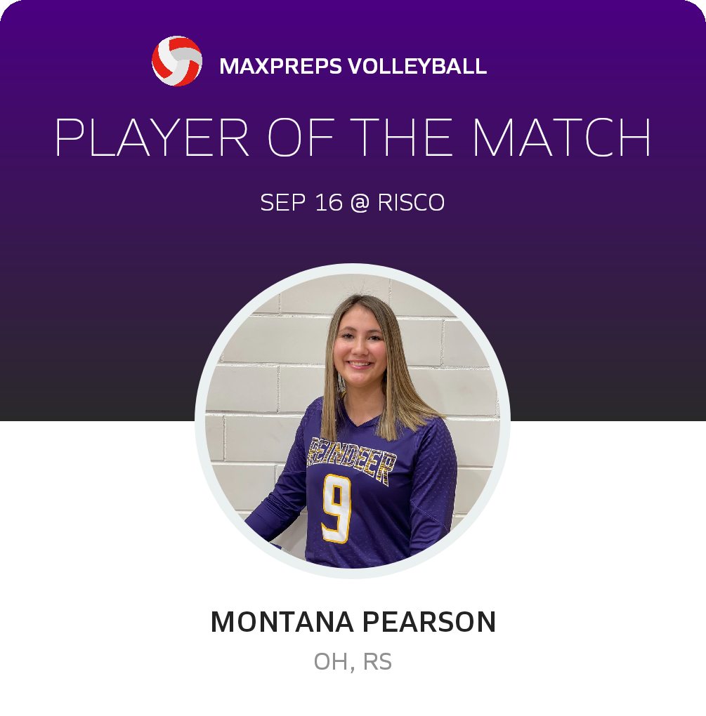 #9 Montana Pearson Player of the Game badge