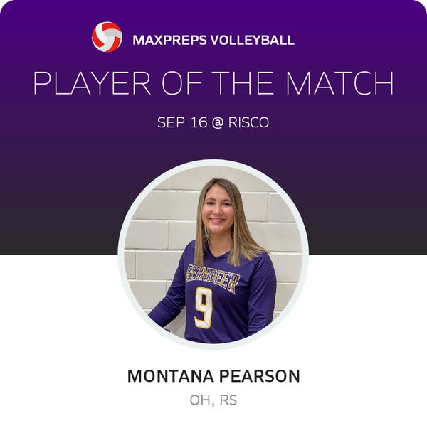#9 Montana Pearson Player of the Game badge