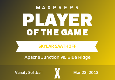 #5 Skylar Saathoff Player of the Game badge