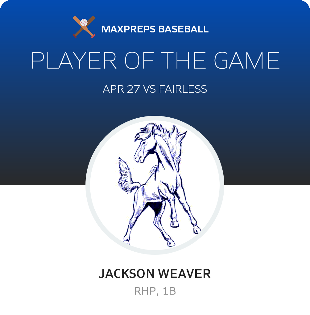#22 Jackson Weaver Player of the Game badge
