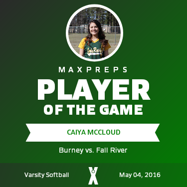 #7 Caiya McCloud Player of the Game badge